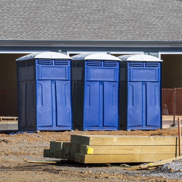 how can i report damages or issues with the porta potties during my rental period in Alexandria NY